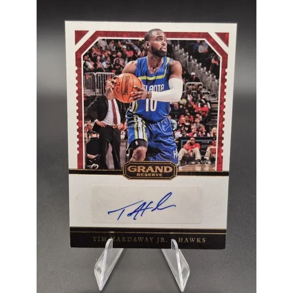 2016-17 Grand Reserve Tim Hardaway #29  Auto Red /99 (AU) Atlanta Hawks