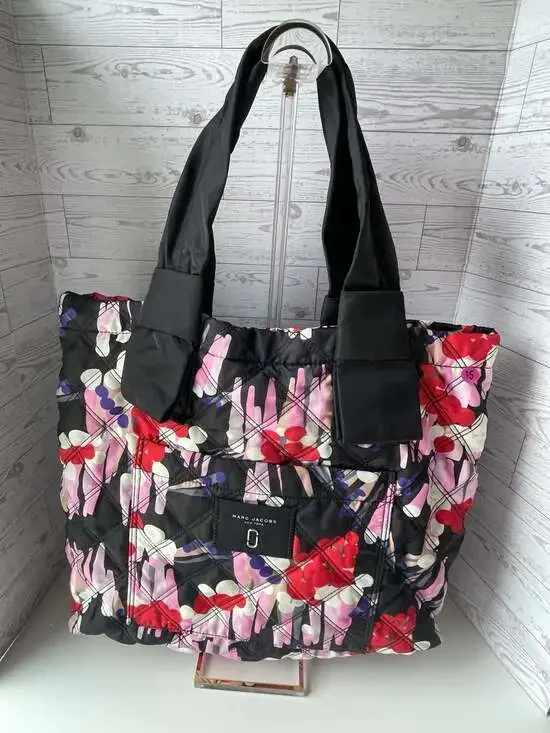 Marc Jacobs Nylon Geo Spot Quilted Knot Large Tote Diaper Bag