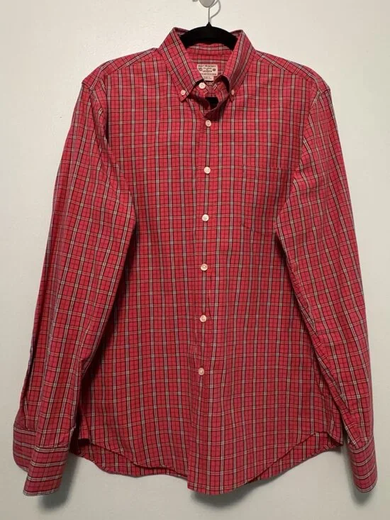 J.Crew Vintage Plaid Button-Down Shirt | Size M - CL0453