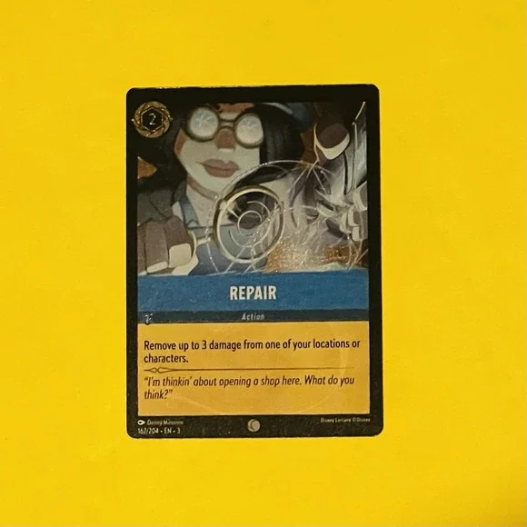 Disney Lorcana:‎ Into The Inklands - Repair - 162/204 - Cold Foil