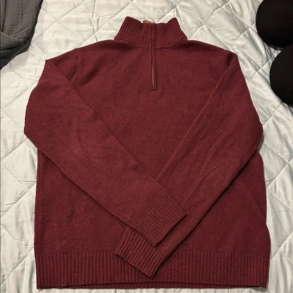 J. Crew Rich Red Lambswool Sweater