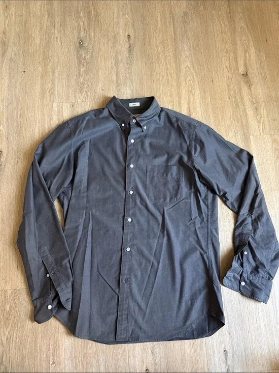 J. Crew Slim Men's Button-Down Long Sleeve Shirt - Gray M