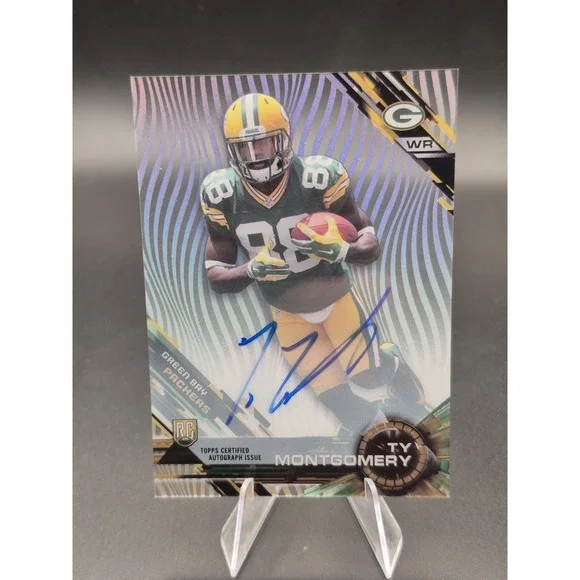 2015 Topps High Tek Ty Montgomery #89 Rookie Autograph (RC) Green Bay Packers