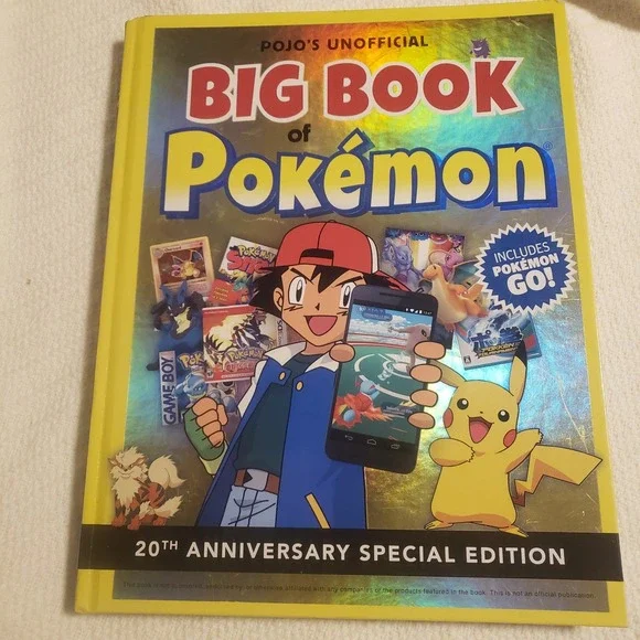 Big Book of Pokemon - POJO's Unofficial - 20th Anniversary Edition - Hardcover