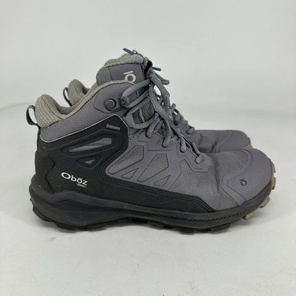 Oboz Katabatic Mid B-Dry Shoes Womens 6 Purple Waterproof Hiking Trail Boots