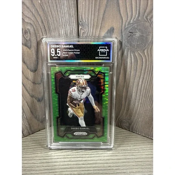 2023‎ Panini Prizm green wave #268 Deebo Samuel Arena 9.5