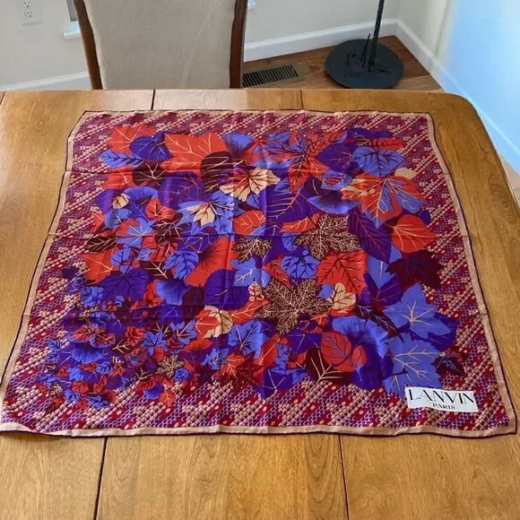 Vintage Lanvin silk scarf
