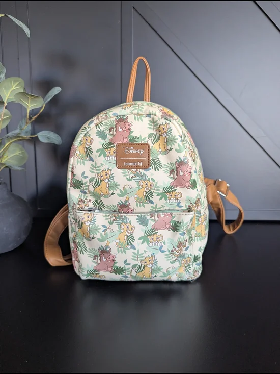 Disney x Loungefly Hakuna Matata Mini Backpack in Cream