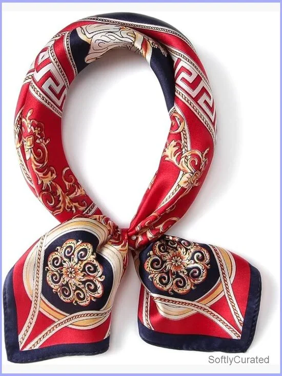100% Mulberry Silk Square Scarf 21