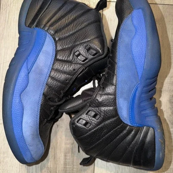 Air Jordan 12 Retro Game Royal Black Blue‎ Leather men size 12