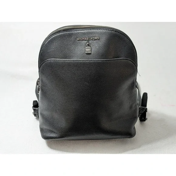 Michael Kors Adele Pebbled Leather Backpack Shoulder Bag