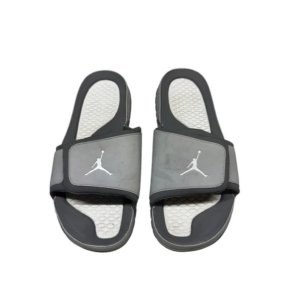 Jordan Hydro 2 Slides Sandals Mens Size 13 Wolf Grey Nike Basketball Slippers