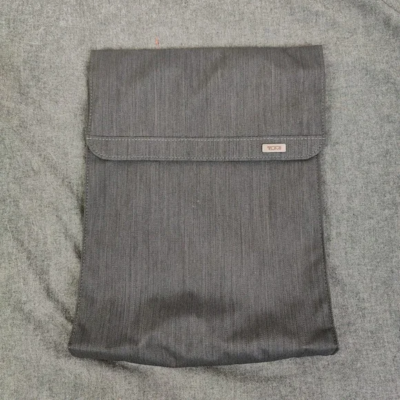 Tumi Unisex Laptop Bag Gray Accordion Flap Professional Travel Business 12948