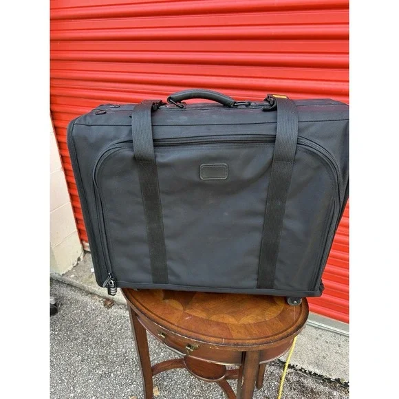 TUMI Garment Bag Carry-On Black Ballistic‎ Nylon USA Made Luggage
