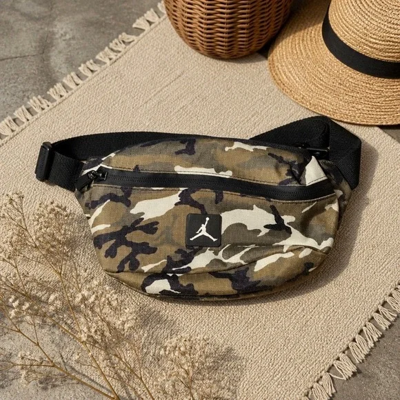 Jordan Jumpman Camo Crossbody Bag Cordura Waist Pack MA0901-650 Camouflage NEW