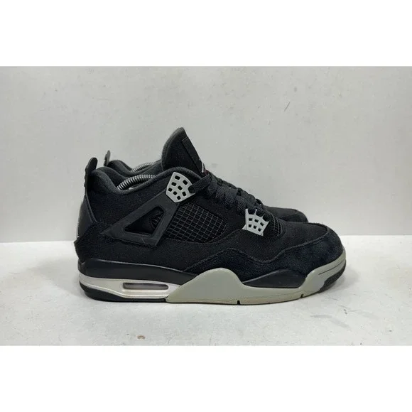 Jordan Air Jordan 4 Retro SE Black Canvas Men's Size 9 Sneaker DH7138-006 2022