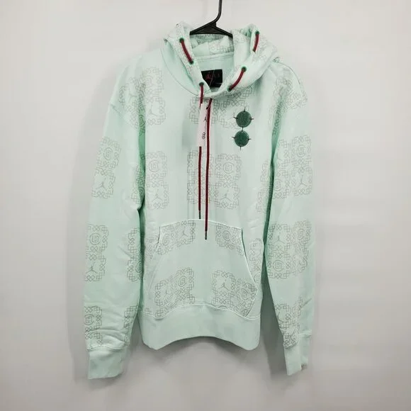 Jordan x CLOT All Over Print Sweatshirt Hoodie Men Size Small NWT