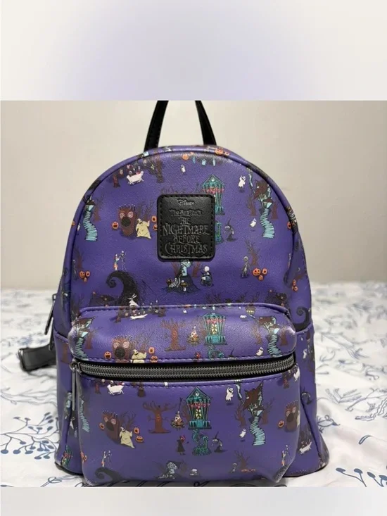 Disney Purple Nightmare Before Christmas Mini Backpack