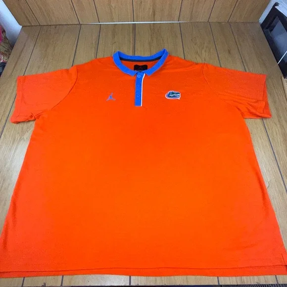 Jordan Florida Gators Team-Issued 4XL‎ Orange Blue Polo Shirt NCAA