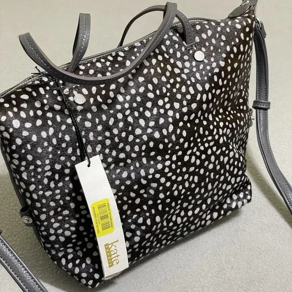 Leather Backpack Purse Casual‎ Travel Tote Bag Animal Print Fur NEW Convertible