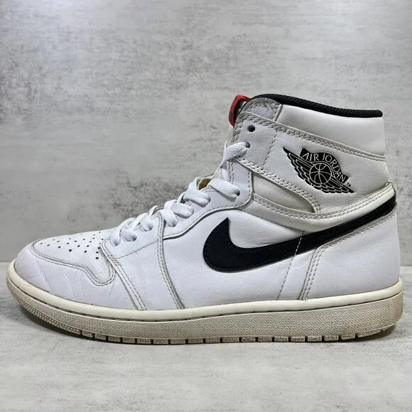 Nike Jordan 1 Retro High OG Sneakers - Men's Size 10 - Yin Yang White