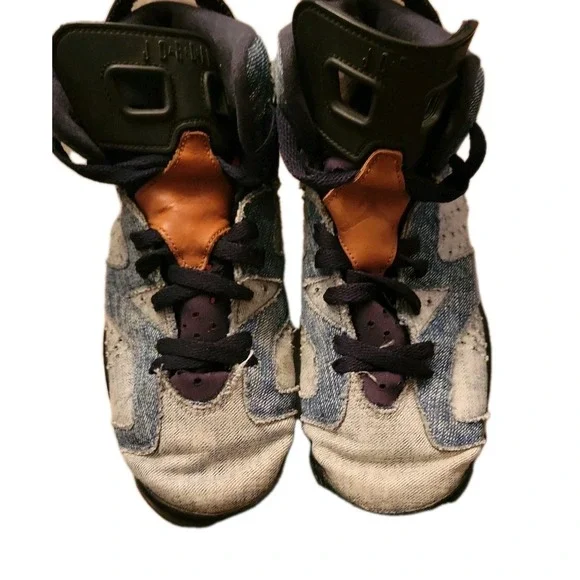 Size 7 men - Air Jordan 6 Retro Washed Denim very nice vintage‎