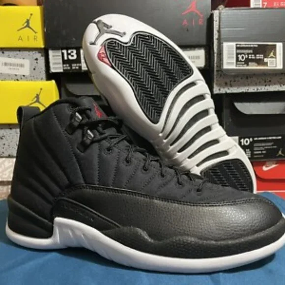 Jordan 12 Retro Shoes Mens Size 8 Flu Game 130690-004 Basketball Sneakers