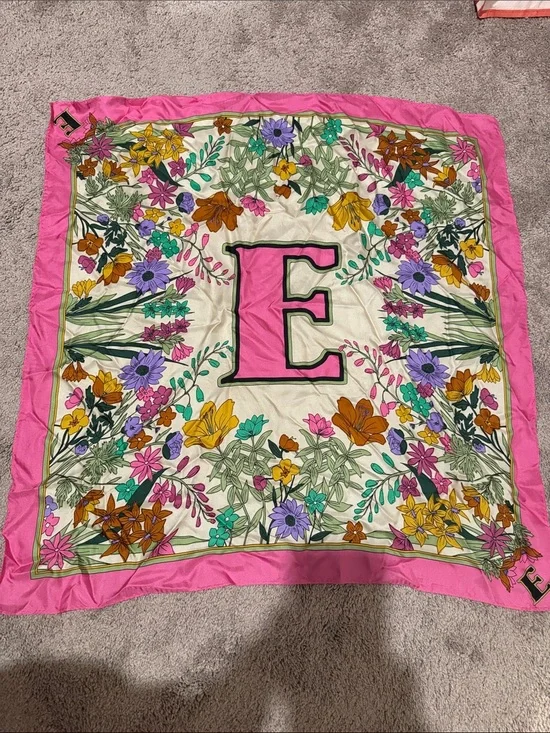 Zara Silk “E” Scarf/Bandana