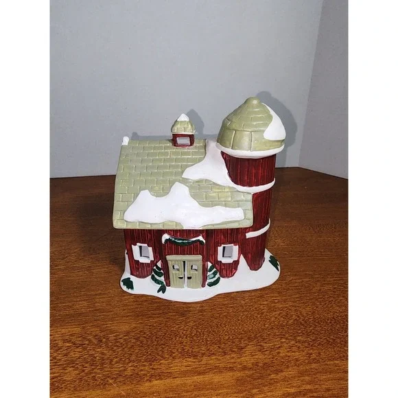 Pacific Rim 1991 Maidson Barn – Vintage Ceramic Farmhouse Christmas House‎