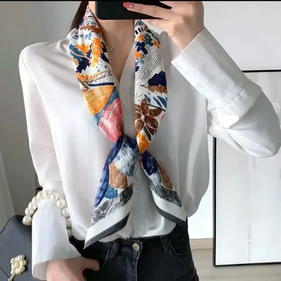 👉 Colorful Boho Bliss Silk Scarf