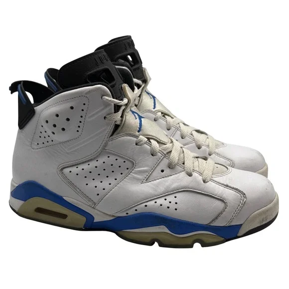 Nike Mens Air Jordan 6 Retro Sport‎ Blue 2014 Sneakers Size 10 384664-107