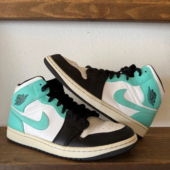 Nike Air Jordan 1 Mid Tropical Twist Sneakers Mens Size 10.5 554724-132