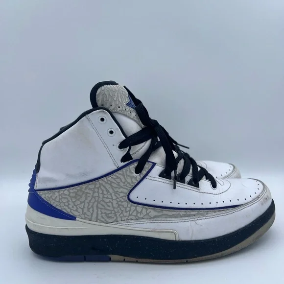 Nike Air‎ Jordan 2 II Retro Men Sneaker Dark Concord White 385475-153 Sz 10