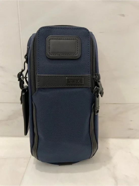 NEW Tumi ALPHA - 10.5” FXT Ballistic Nylon Compact Sling Crossbody - NAVY BLUE