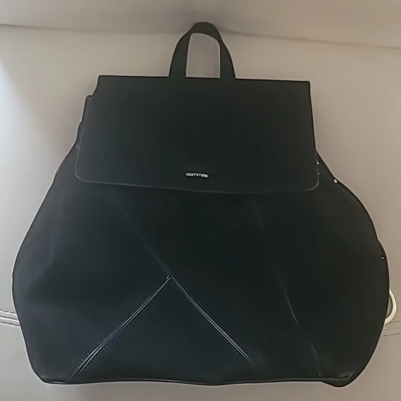COMMA, - Suede Backpack, Black