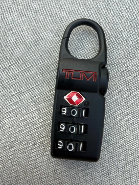 NEW TUMI ALPHA Metal TSA Complaint Luggage Combination Clip Lock - MATTE BLACK