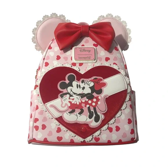 Loungefly Disney Backpack Mickey Minnie Valentine Chocolate Scented Mini Hearts