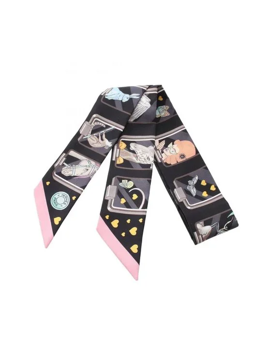 Hermes Scarf Twill Story Ribbon Silk