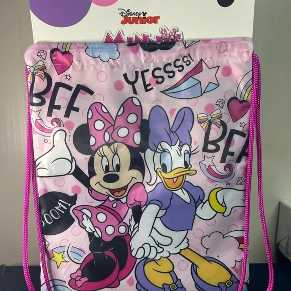 Disney Junior Minnie and Daisy Pink Backpack