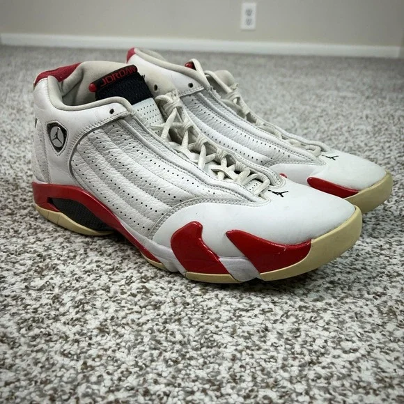 Jordan Shoes Mens Size 11 White Red Air Jordan 14 Retro Rip Hamilton Sneakers