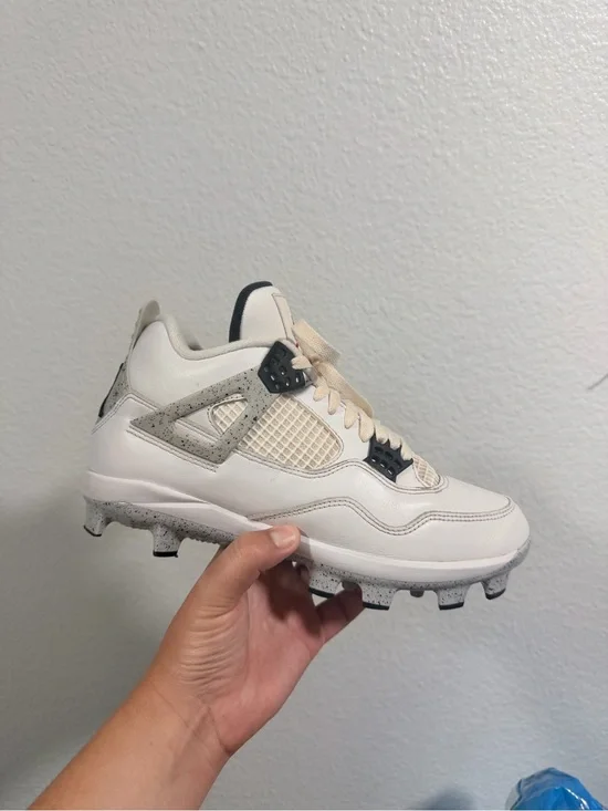 Jordan retro 4 white cement cleats