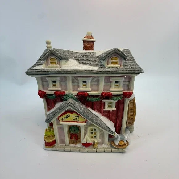 VTG‎ Stubby's Toy Mill Santakin's Village Christmas Village Home Decor Porcelain