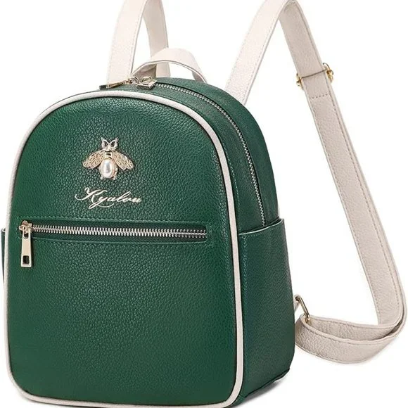 Mini green backpack