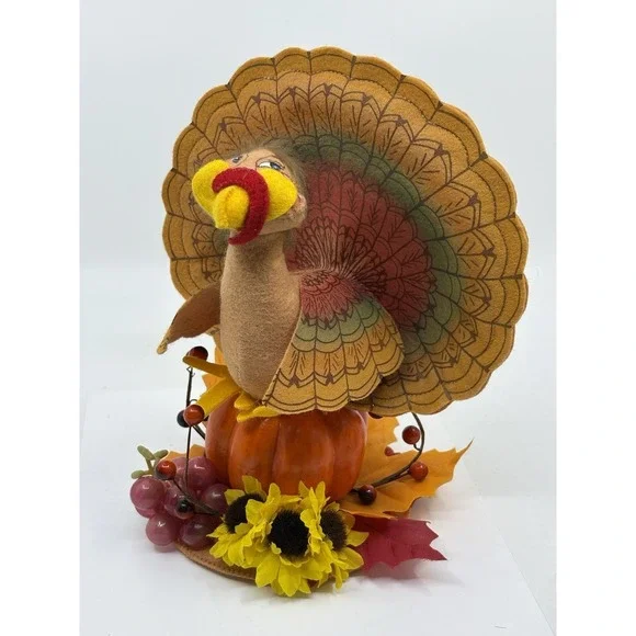 Annalee Turkey Boy Pumpkin 9
