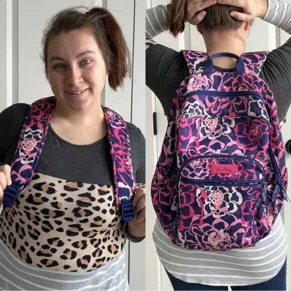 Vera Bradley | Katalina Pink Lighten Up Campus Backpack