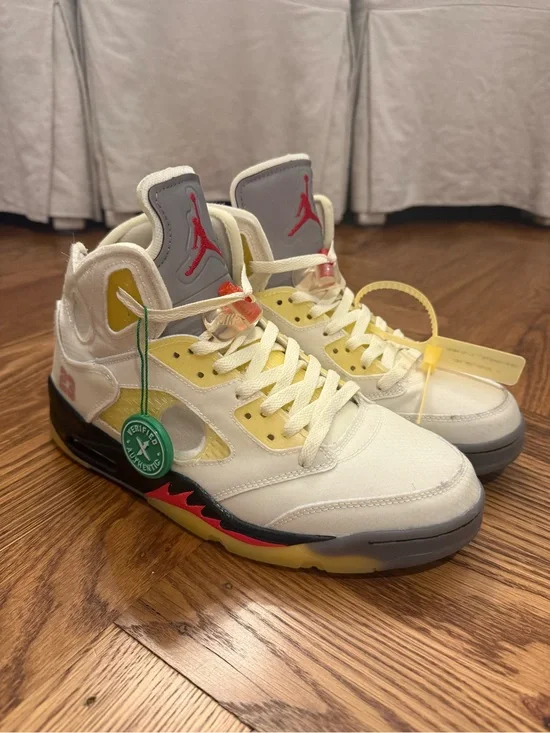 Off-White Jordan 5 Retro High-Top Sneakers