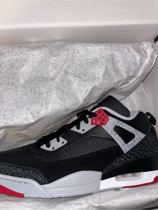 Jordan Retro Black, Red & White Low-Top Basketball Sneakers