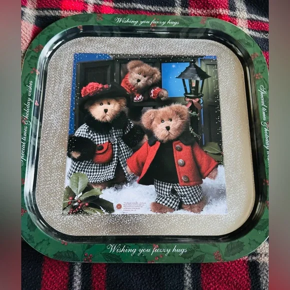 Boyds Bears Collection Christmas Tin‎ Tray
