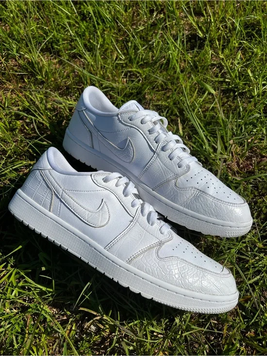 CLEAN Air Jordan 1 size 13 Mens Low Golf Spikeless White shoes