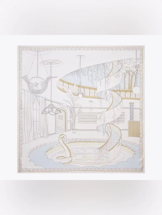 Tory Burch THE POOL SILK SQUARE SCARF $260